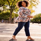 Wrap Peplum Top image number null