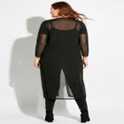 Long Sleeve Mesh Duster image number null