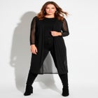 Long Sleeve Mesh Duster image number null