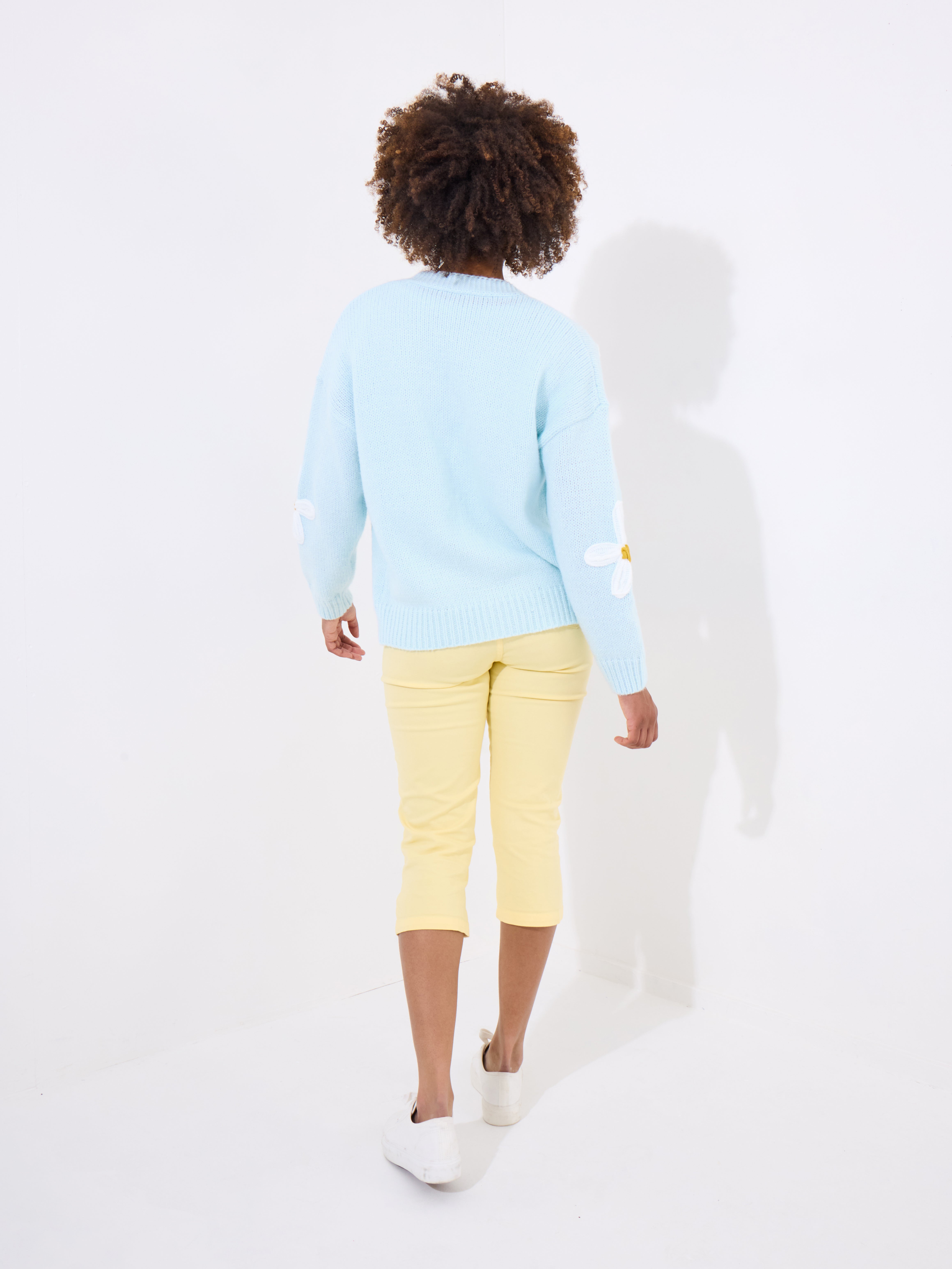 V-Neck Daisy Cardigan image number 2