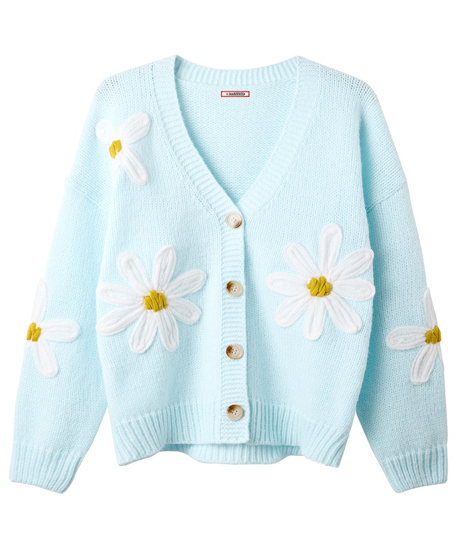 V-Neck Daisy Cardigan image number 3