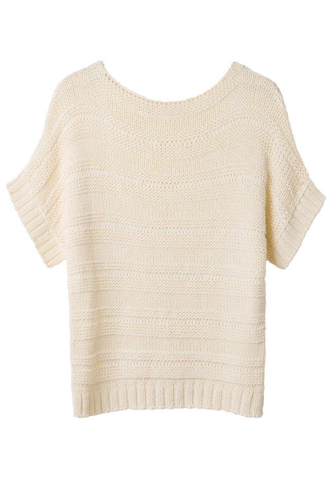 Boatneck Pointelle Sweater image number 4