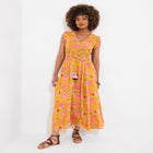 V-neck Ruffle Maxi Dress image number null