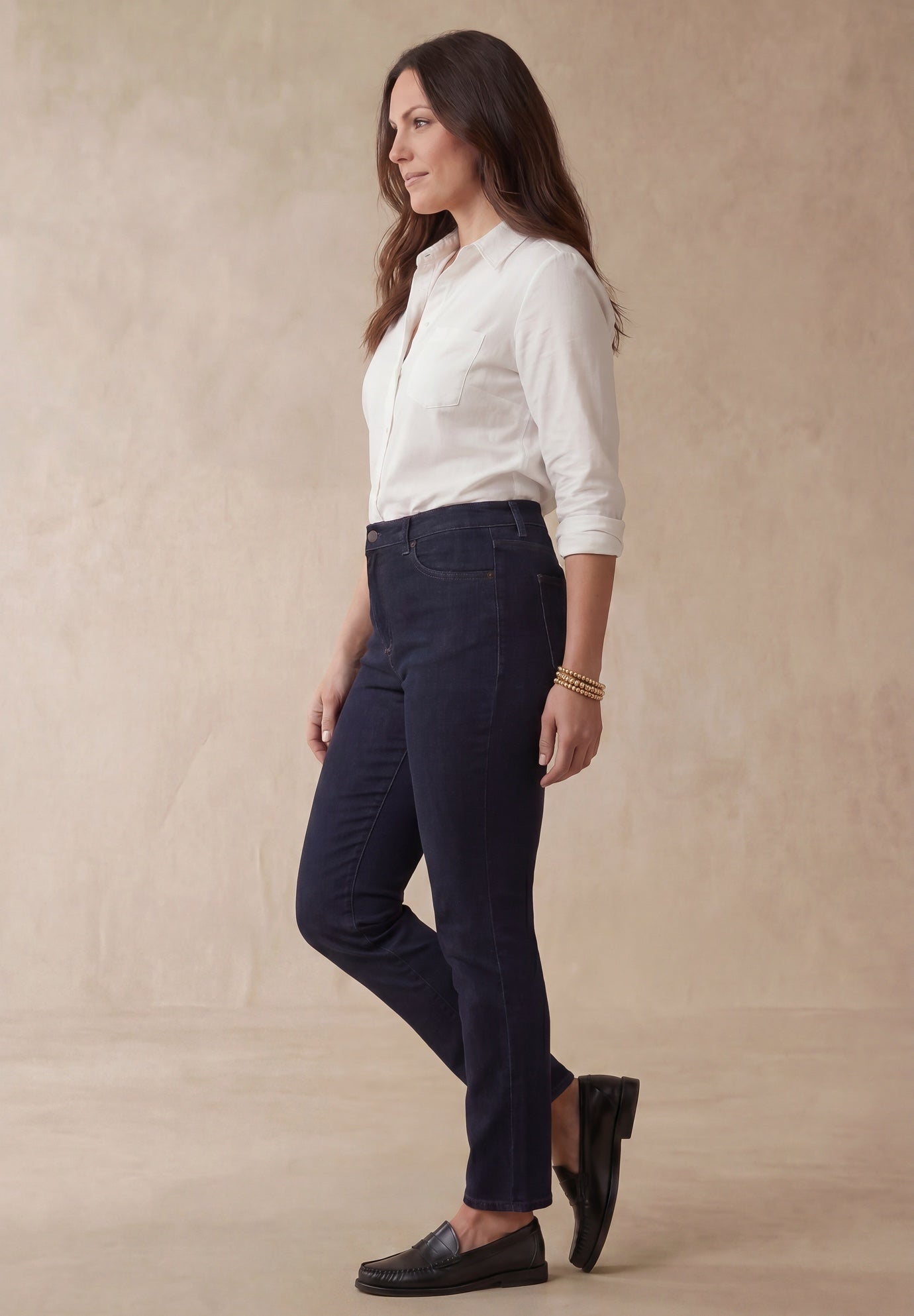 Classic Cotton Denim Straight-Leg Jean image number 2