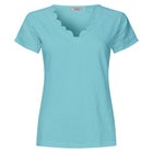 V-Neck Eyelet Tee image number null