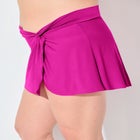 Lightweight Twist Front Swim Skirt image number 2