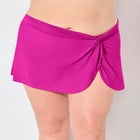 Lightweight Twist Front Swim Skirt image number 3
