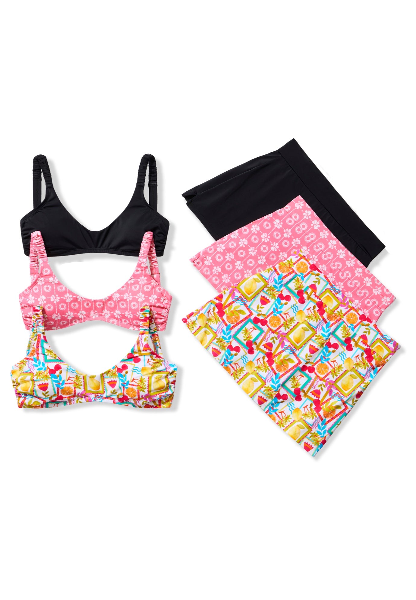 Side Slit Swim Skort with Boyshort image number 4