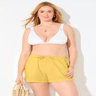 Cotton Tie-Front Cover Up Shorts image number 3