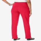 Plus Size Straight Leg Soft Knit Pull On Pant image number null