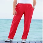 Plus Size Straight Leg Soft Knit Pull On Pant image number null