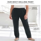 Plus Size Soft Knit Relaxed Pull-On Straight Leg Pant image number 0