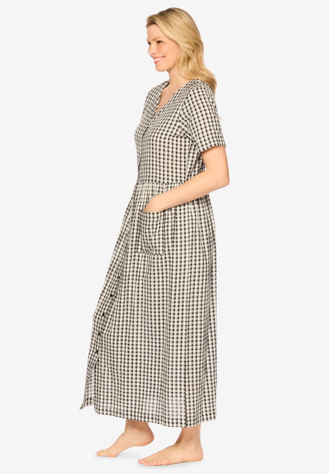 Long Seersucker Lounger image number 2