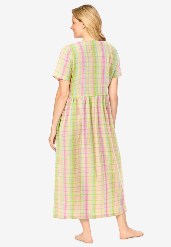 Long Seersucker Lounger image number 1