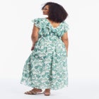 Ruffled Chiffon Maxi Dress image number null