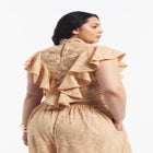 Floral Lace Ruffle Top image number 2