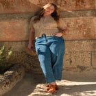 Short-Sleeve Pointelle Cardigan image number null