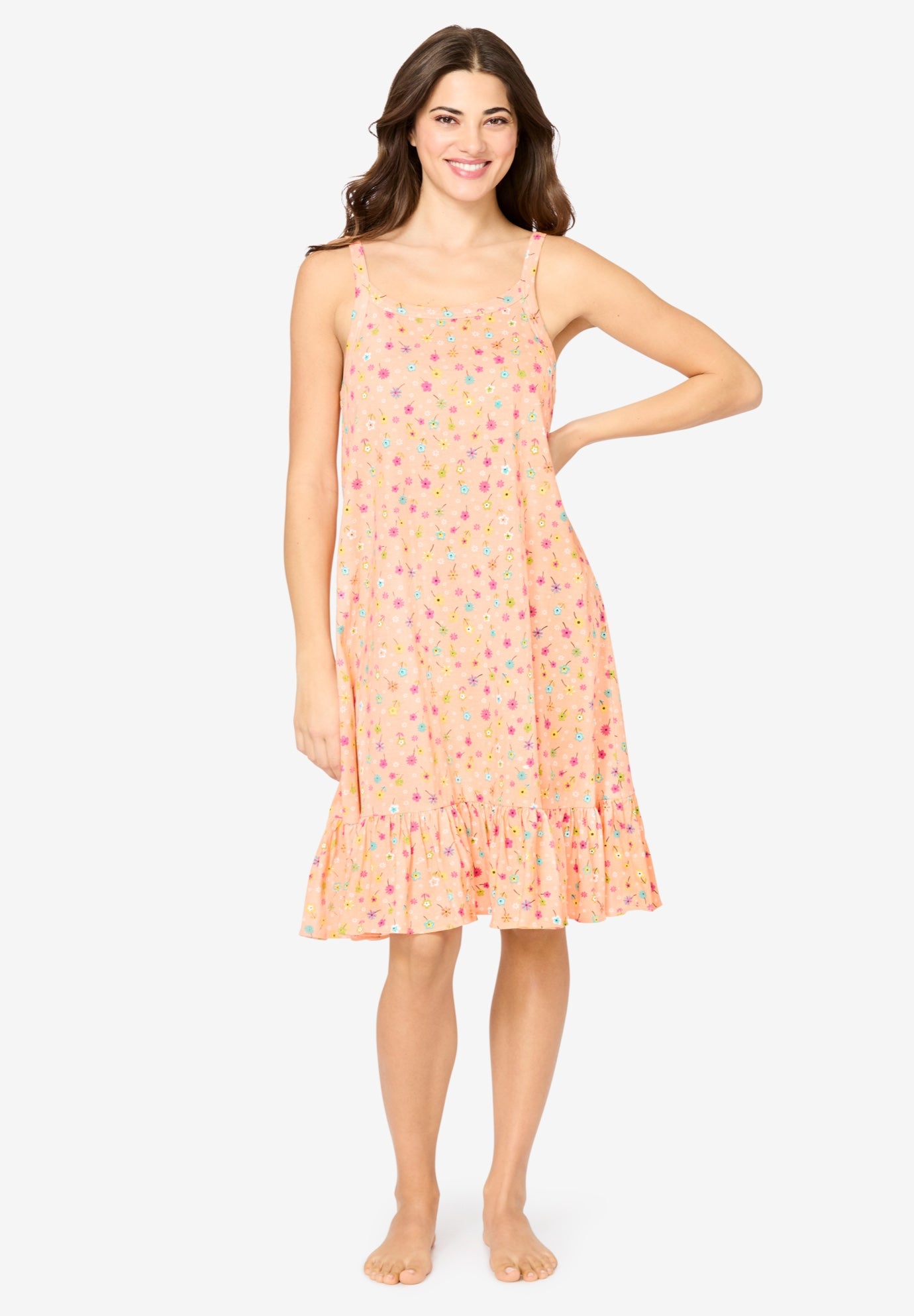 Sleeveless Knit Chemise Sleepshirt image number 0