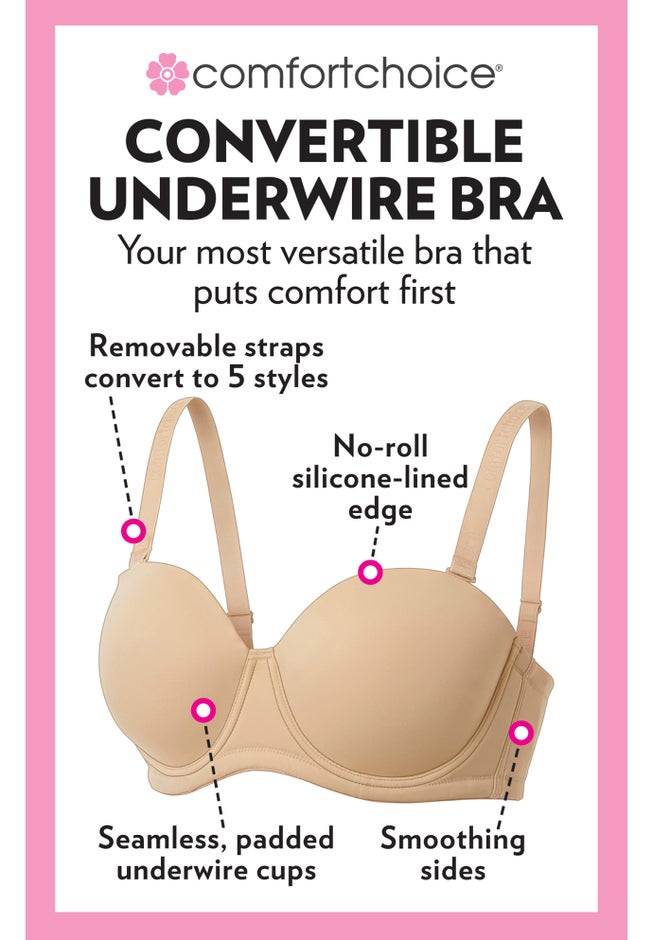 Convertible Strapless Underwire Bra image number 5