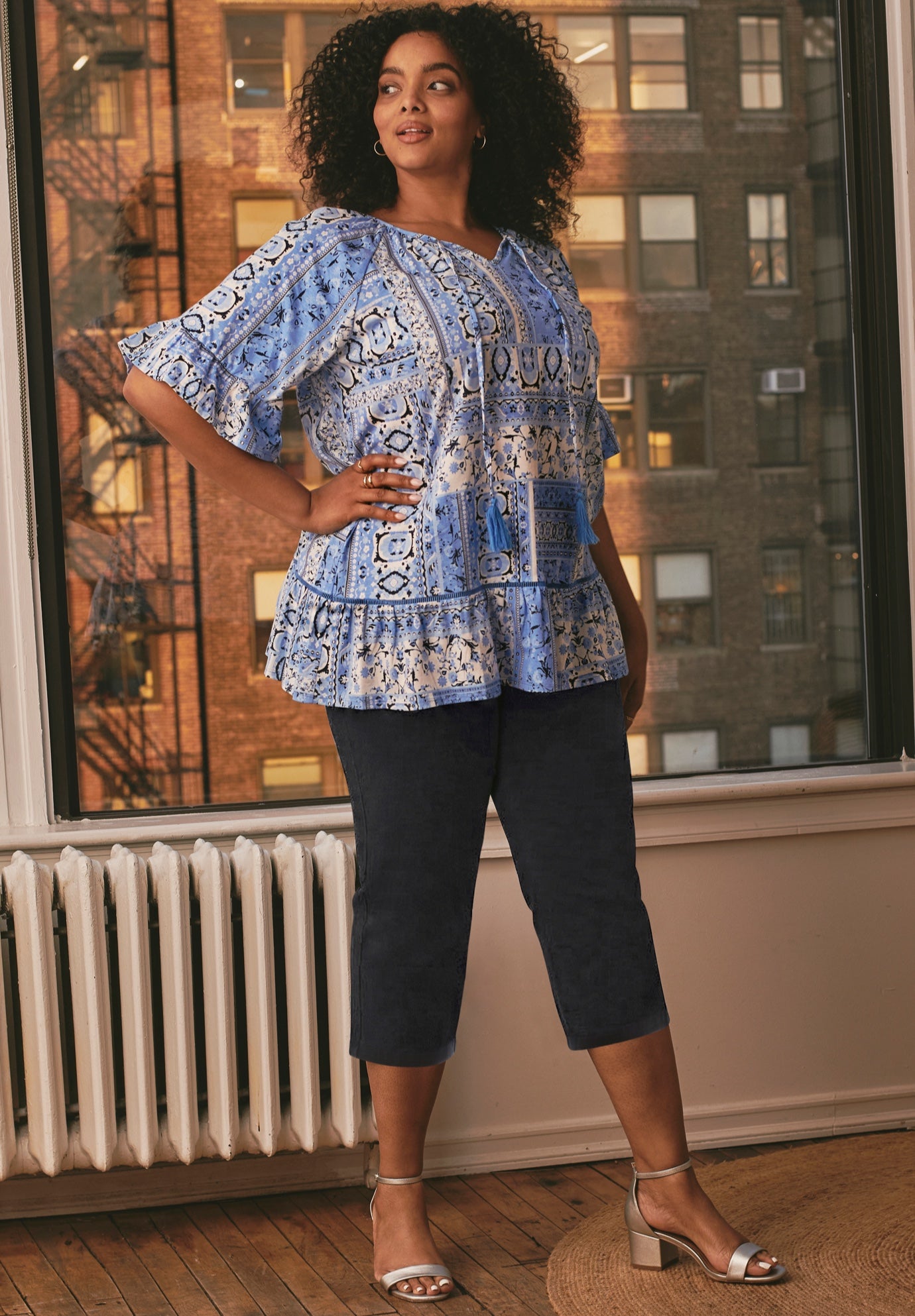 Butter Denim Straight Crop image number 0