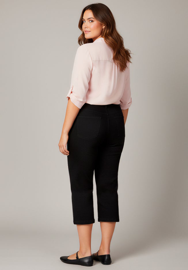 Butter Denim Straight Crop image number 1