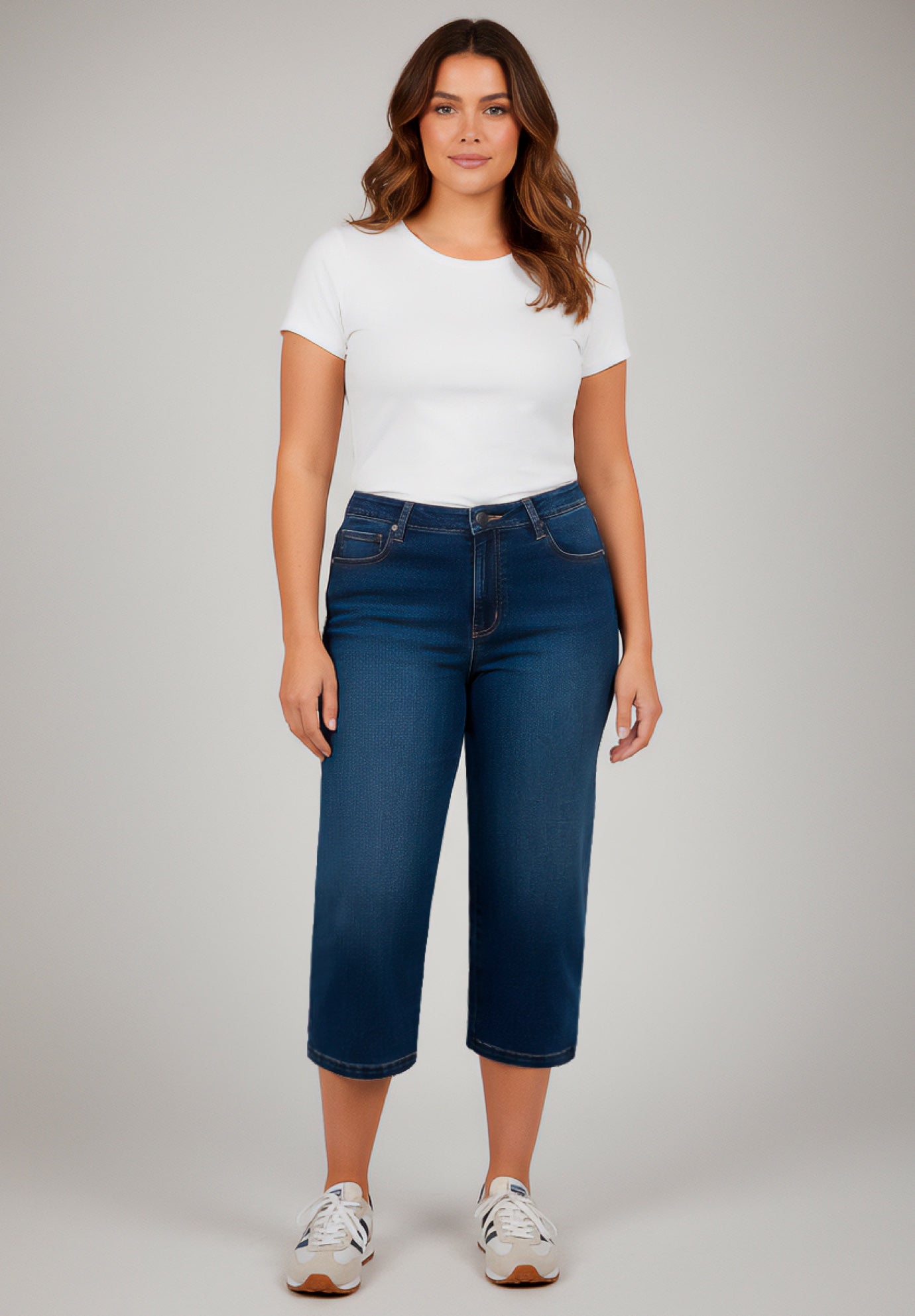 Butter Denim Straight Crop image number 0