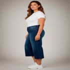 Butter Denim Wide-Leg Crop image number null