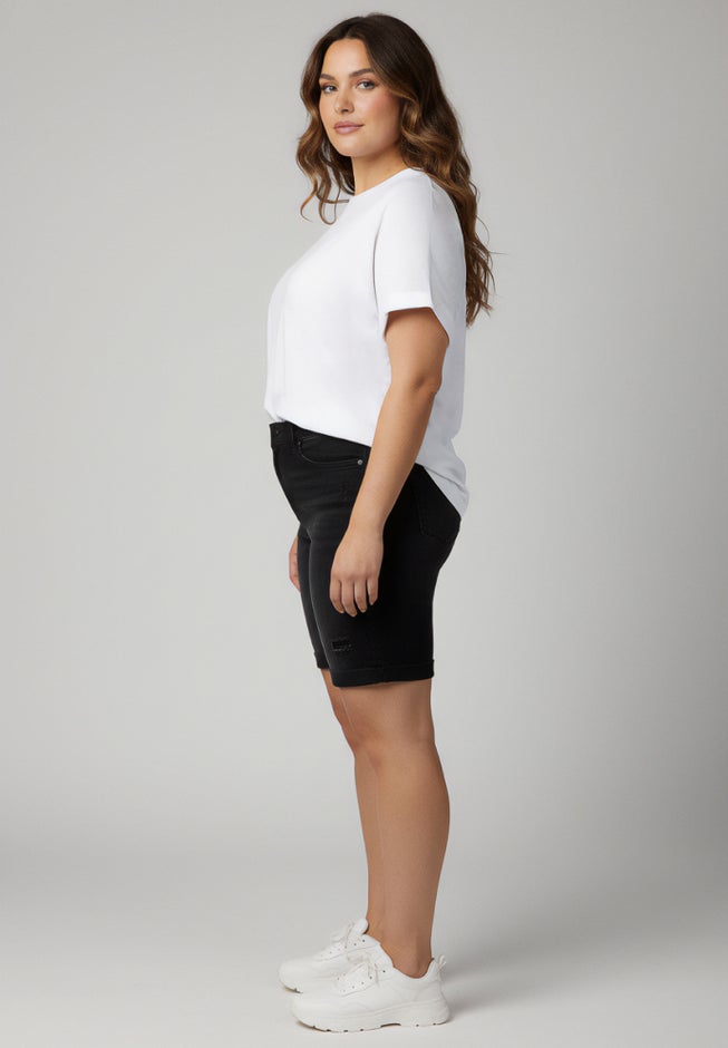 Butter Denim Bermuda Shorts image number 2