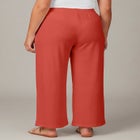 Knit Gauze Smocked Wide-Leg Pants image number null