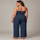 Knit Gauze Smocked Wide-Leg Pants image number null