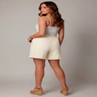 Knit Gauze Smocked Shorts image number null