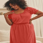 Gauze Puffed Sleeve Top image number null