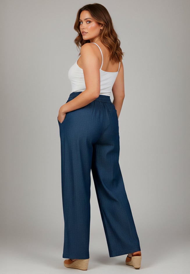 Wide-Leg Drawstring Pant image number 2