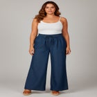 Wide-Leg Drawstring Pant image number null