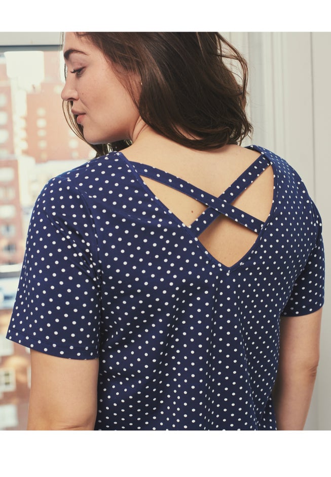 Criss-Cross Back Tee image number 1