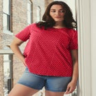 Criss-Cross Back Tee image number null