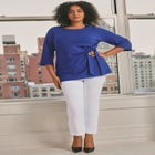 Super Stretch Straight Ankle Pull-On Pant image number null