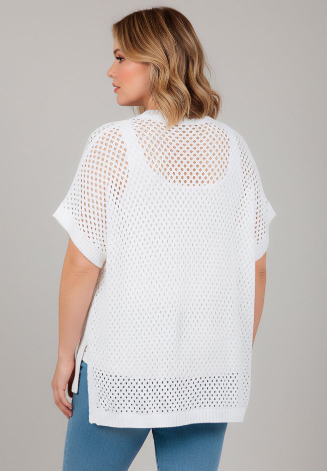 Short Sleeve Button Front Cardigan image number 3