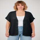 Short Sleeve Button Front Cardigan image number null