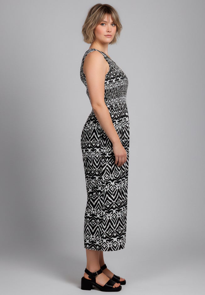 Sleeveless Smocked Jumpsuit image number 2