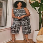 Sleeveless Smocked Jumpsuit image number null