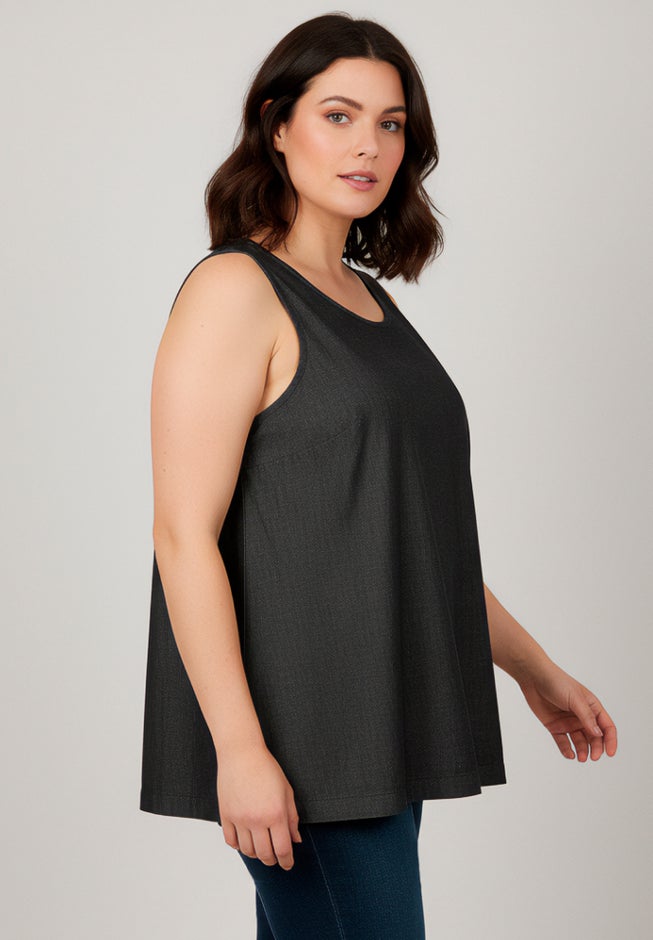 Chambray Sleeveless Tank image number 2