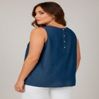 Chambray Sleeveless Tank image number null
