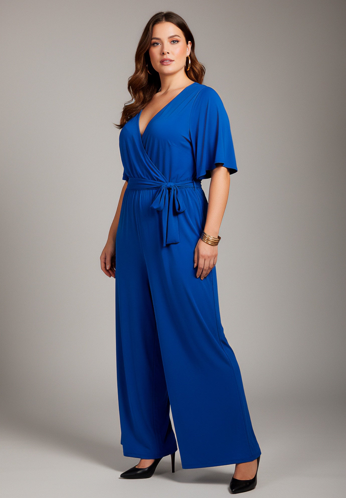 Audrey Faux Wrap Jumpsuit image number 2