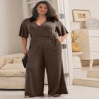 Audrey Faux Wrap Jumpsuit image number 0