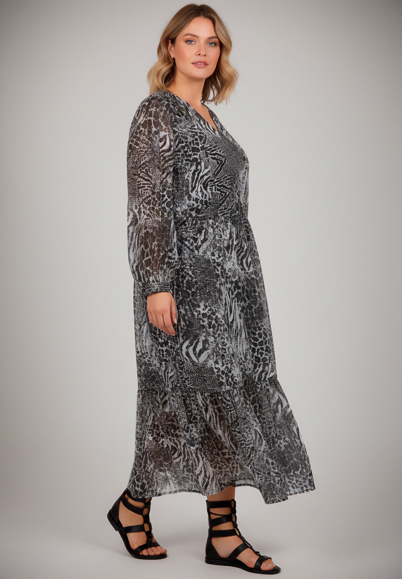 Maxi Tiered Dress image number 3