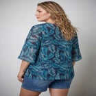 Crochet Trim Caftan Top image number null