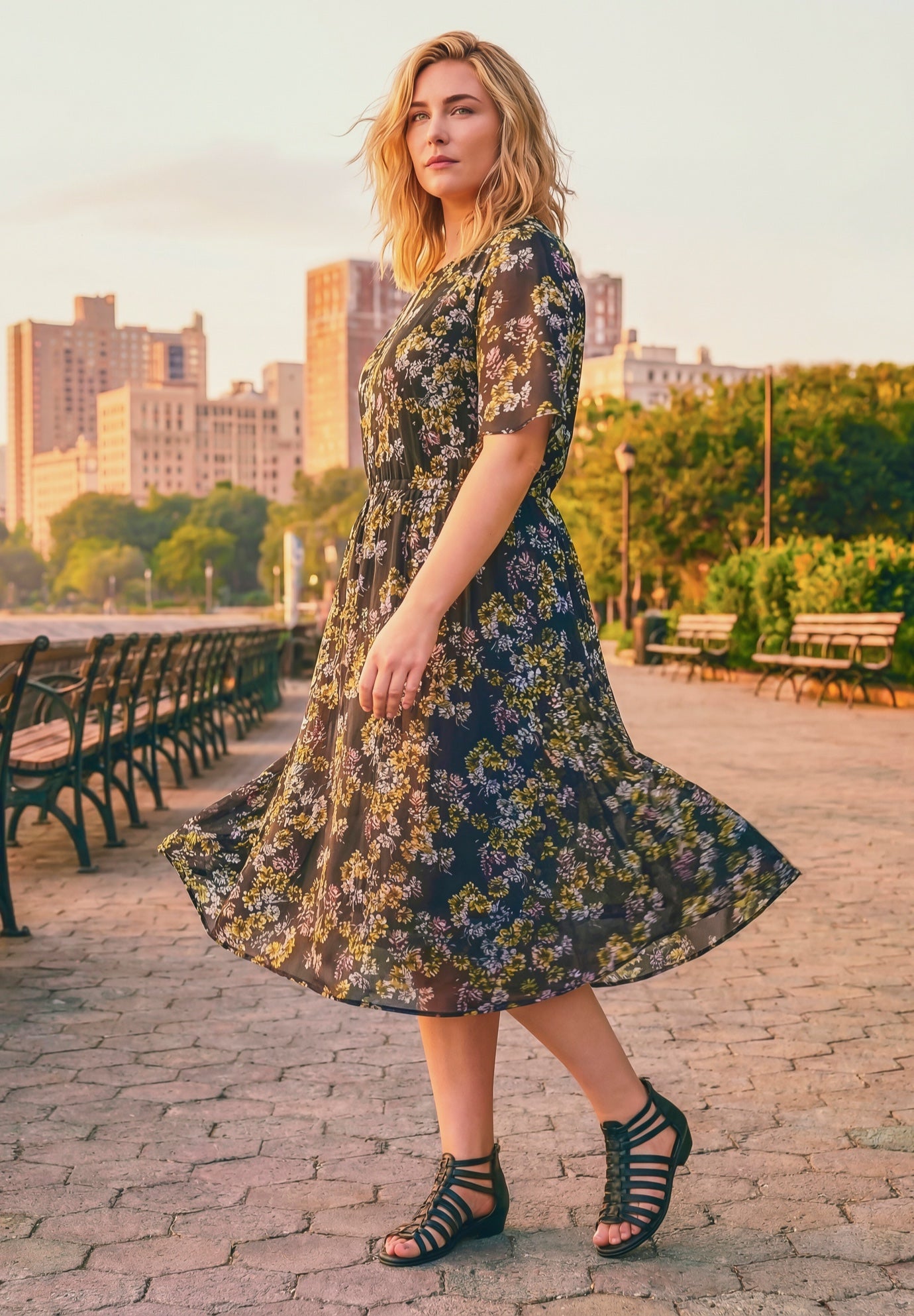 Caplet Midi Dress image number 0