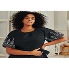 Eyelet Embroidered Midi Dress image number 1