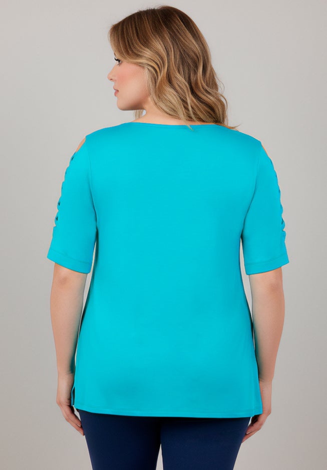 Lattice Sleeve Tunic image number 1